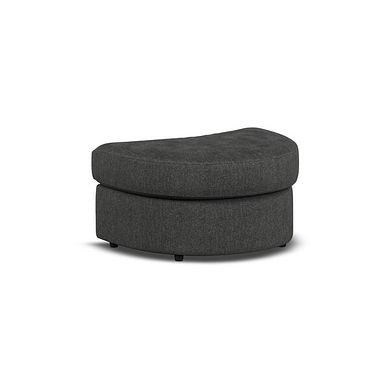 Elston Half Moon Footstool in Penny Whisp Fabric