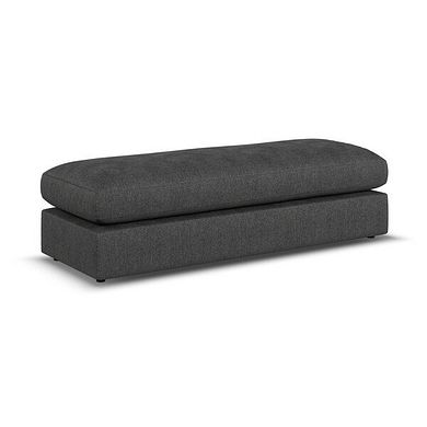 Elston Large Fender Footstool in Penny Whisp Fabric