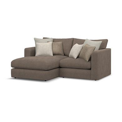 Elston Modular 2 Seater Left Hand Compact Chaise Sofa in Penny Burrow Fabric - Group 12
