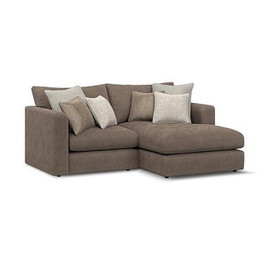 Elston Modular 2 Seater Right Hand Compact Chaise Sofa in Penny Burrow Fabric - Group 13