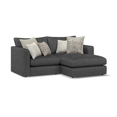 Elston Modular 2 Seater Right Hand Compact Chaise Sofa in Penny Whisp Fabric - Group 13