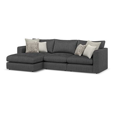 Elston Modular 3 Seater Left Hand Chaise Sofa in Penny Whisp Fabric - Group 14