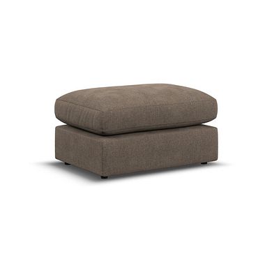 Elston Small Fender Footstool in Penny Burrow Fabric