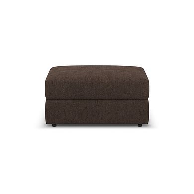 Elston Storage Footstool in Penny Cacao Fabric