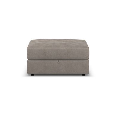 Elston Storage Footstool in Penny Clay Fabric
