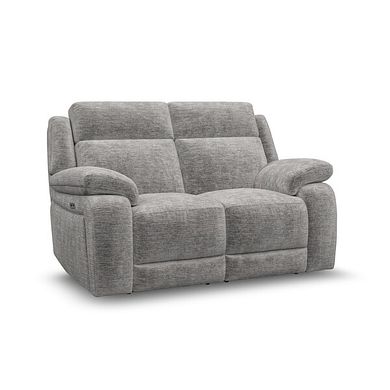 Emerson 2 Seater Electric Recliner Sofa in Luxe Grey Fabric