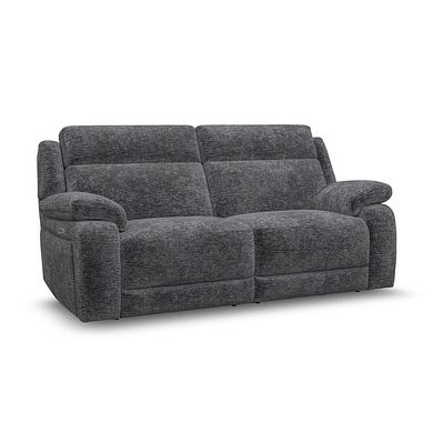 Emerson 3 Seater Electric Recliner Sofa in Luxe Charcoal Fabric