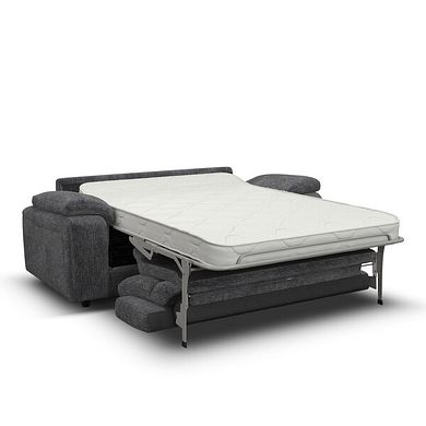 Emerson 3 Seater Sofa Bed in Luxe Charcoal Fabric