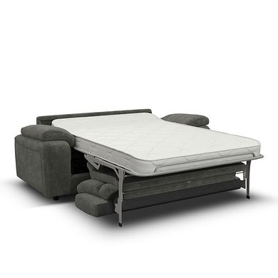 Emerson 3 Seater Sofa Bed in Plush Charcoal Fabric