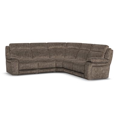 Emerson Large Corner Sofa in Dapple Chocolate Fabric