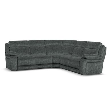 Emerson Large Corner Sofa in Dapple Grey Fabric