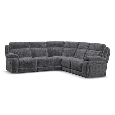 Emerson Large Corner Sofa in Luxe Charcoal Fabric