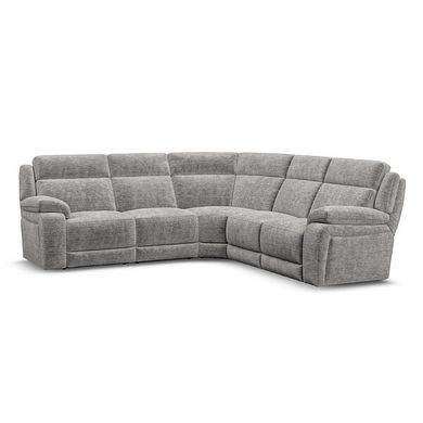 Emerson Large Corner Sofa in Luxe Grey Fabric