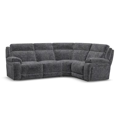 Emerson Left Hand Corner Sofa in Luxe Charcoal Fabric