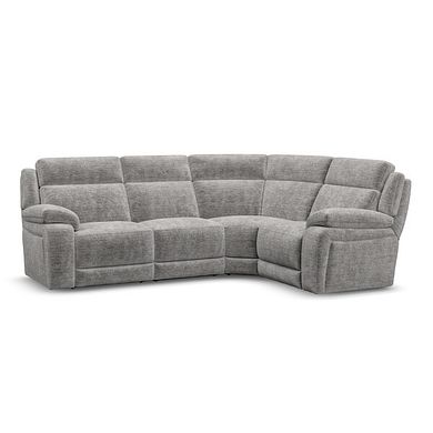 Emerson Left Hand Corner Sofa in Luxe Grey Fabric