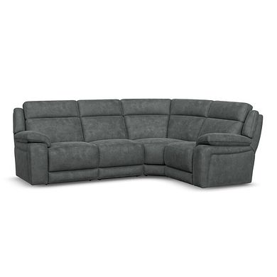 Emerson Left Hand Corner Sofa in Miller Grey Fabric