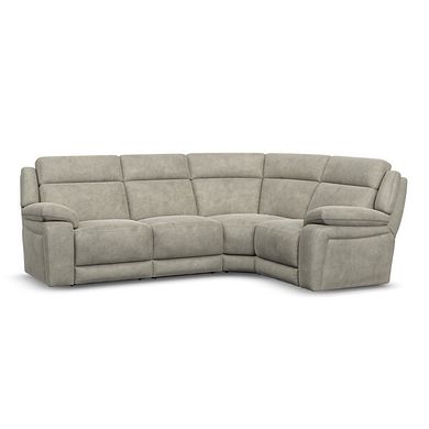 Emerson Left Hand Corner Sofa in Miller Taupe Fabric