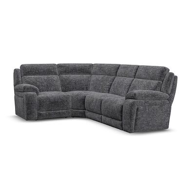 Emerson Right Hand Corner Sofa in Luxe Charcoal Fabric