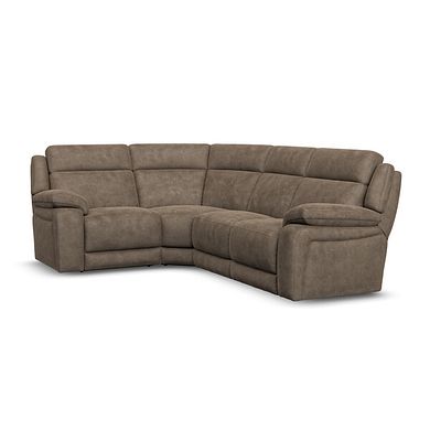 Emerson Right Hand Corner Sofa in Miller Earth Brown Fabric