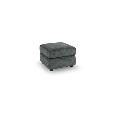 Emerson Storage Footstool in Dapple Grey Fabric