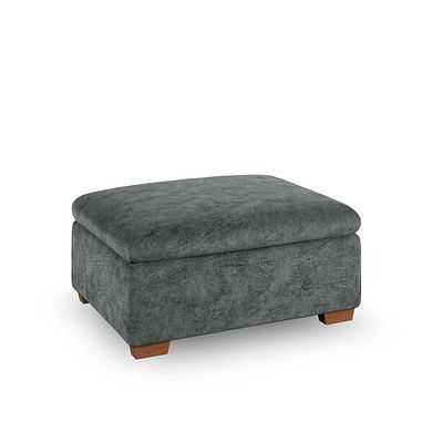 Emerson Storage Footstool in Dapple Grey Fabric
