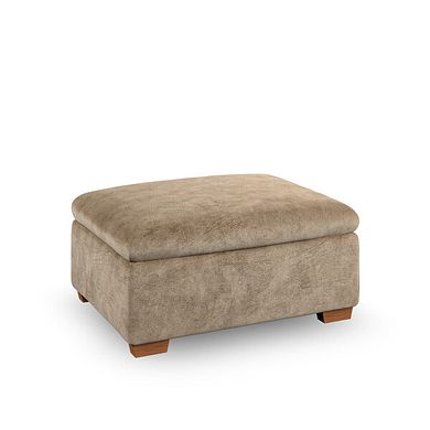 Emerson Storage Footstool in Dapple Taupe Fabric