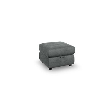 Emerson Storage Footstool in Miller Grey Fabric