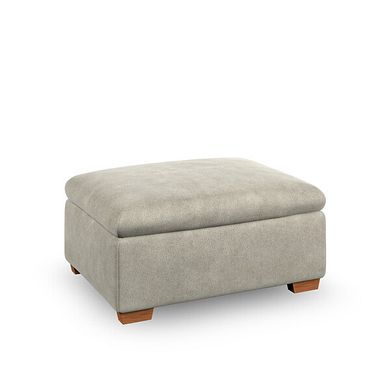 Emerson Storage Footstool in Miller Taupe Fabric