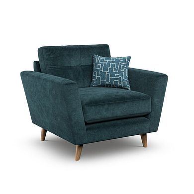Emery Armchair in Deep Water Fabric