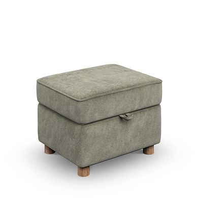 Emery Storage Footstool in Freya Soft Fern Fabric