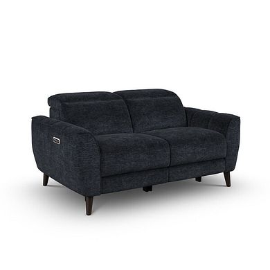 Emilia 2 Seater Electric Recliner Sofa with Power Ratchet Headrests in Montreal Denim Fabric