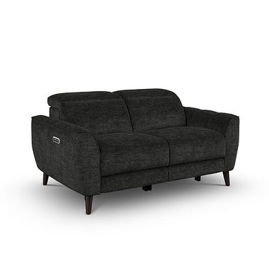 Emilia 2 Seater Electric Recliner Sofa with Power Ratchet Headrests in Montreal Slate Fabric