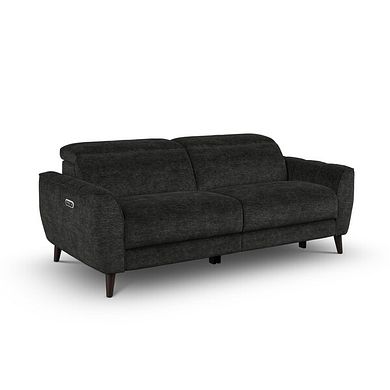 Emilia 3 Seater Electric Recliner Sofa with Power Ratchet Headrests in Montreal Slate Fabric