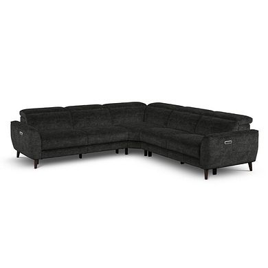 Emilia Large Corner Electric Recliner Sofa with Power Ratchet Headrests in Montreal Slate Fabric
