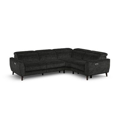 Emilia Left Hand Corner Electric Recliner Sofa with Power Ratchet Headrests in Montreal Slate Fabric