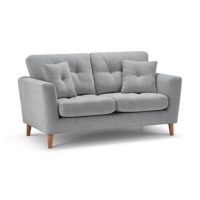 Eton 2 Seater Sofa in Cherub Silver Fabric