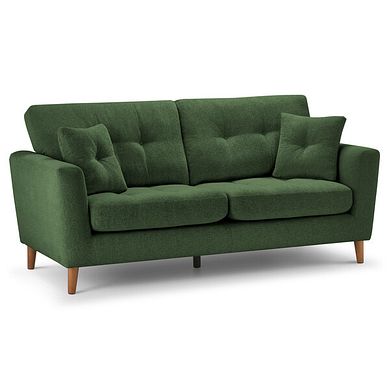 Eton 4 Seater Sofa in Cherub Olive Fabric