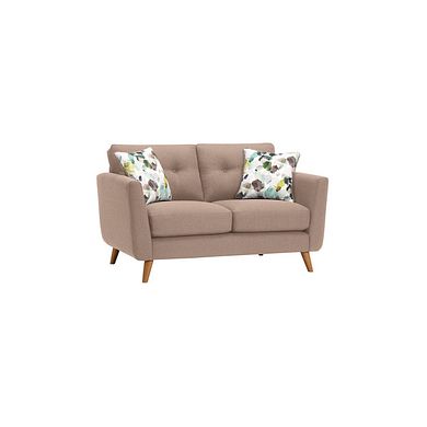 Evie 2 Seater Sofa in Mink Fabric