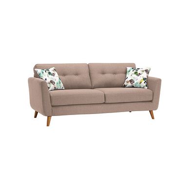 Evie 3 Seater Sofa in Mink Fabric