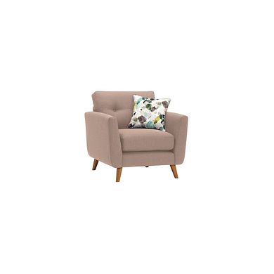 Evie Armchair in Mink Fabric