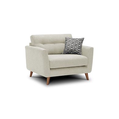Evie Loveseat in Rosa Collection Sand Fabric