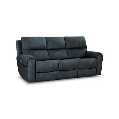 Ezra 3 Seater Electric Recliner in Dexter Shadow Fabric