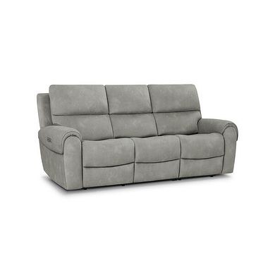 Ezra 3 Seater Electric Recliner in Dexter Stone Fabric