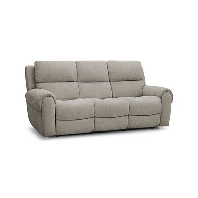Ezra 3 Seater Electric Recliner in Hopsack Linen Fabric