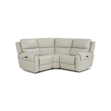 Ezra Group 1 Electric Recliner in Bone China Leather