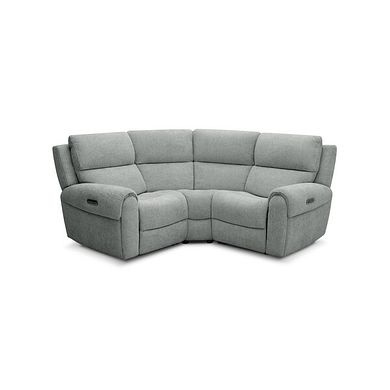 Ezra Group 1 Electric Recliner in Hopsack Platinum Fabric