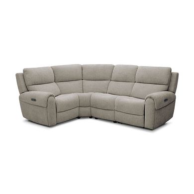 Ezra Group 2 Electric Recliner - Right Hand in Hopsack Linen Fabric