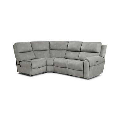 Ezra Group 5 Electric Recliner with Power Headrest & Lumbar Support in Dexter Stone Fabric