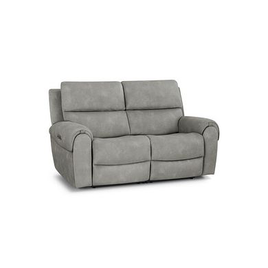 Ezra Group 8 Electric Recliner with Power Headrest & Lumbar Support in Dexter Stone Fabric