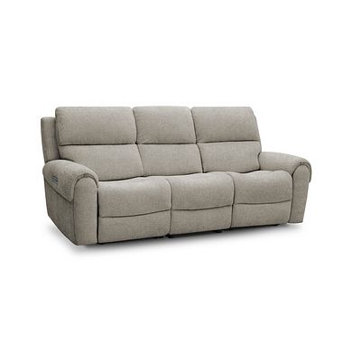 Ezra Group 9 Electric Recliner in Hopsack Linen Fabric